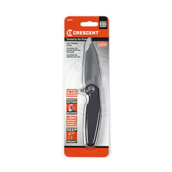 Crescent Black 5CR15MOV Stainless Steel 8.5 in. Pocket Knife