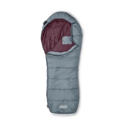 Coleman Tidelands 50 Gray/Red Sleeping Bag 5.3 in. H X 32 in. W X 82 in. L 1 pc
