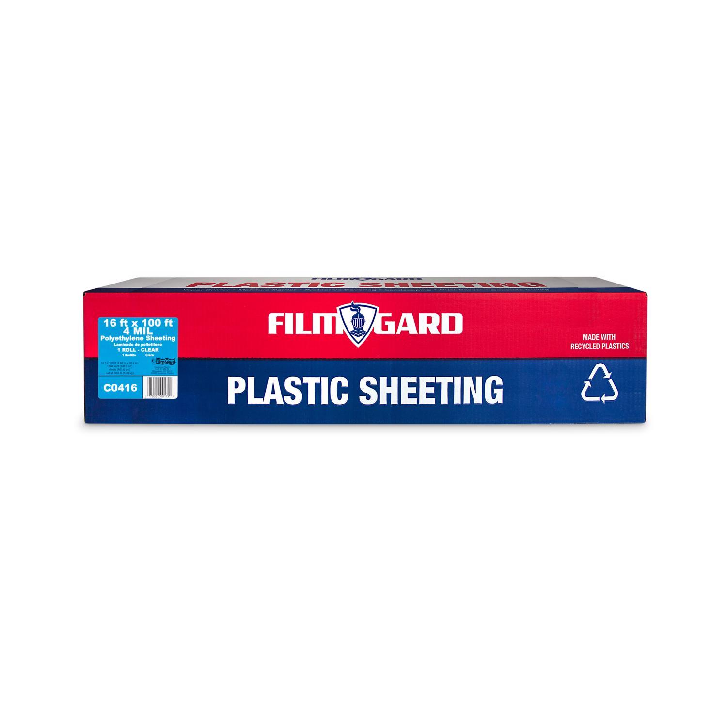 Film-Gard Plastic Sheeting 4 mil X 16 ft. W X 100 ft. L Polyethylene Clear Uae Electronic uaeelectronic.com