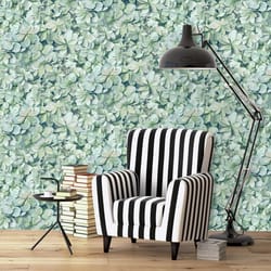 RoomMates 20.5 in. W X 18.86 ft. L Hydrangea Vinyl Peel and Stick Wallpaper