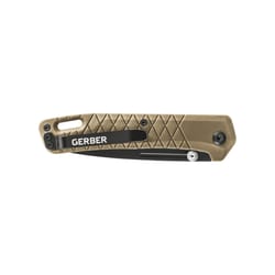 Gerber Coyote Brown Steel 7.2 in. Zilch Folding Knife