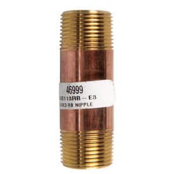 JMF Company 3/4 in. MPT 3/4 in. D MPT Red Brass Nipple 3 in. L