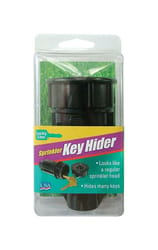 Lucky Line Sprinkler 3-5/8 in. D Plastic Black Key Hider