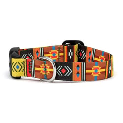 Up Country Multicolored Southwest Nylon Dog Collar Medium