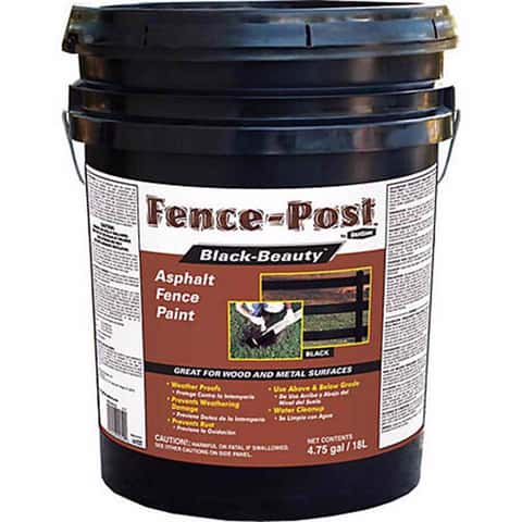 Gardner Gloss Black Asphalt Fence Paint 5 Gal