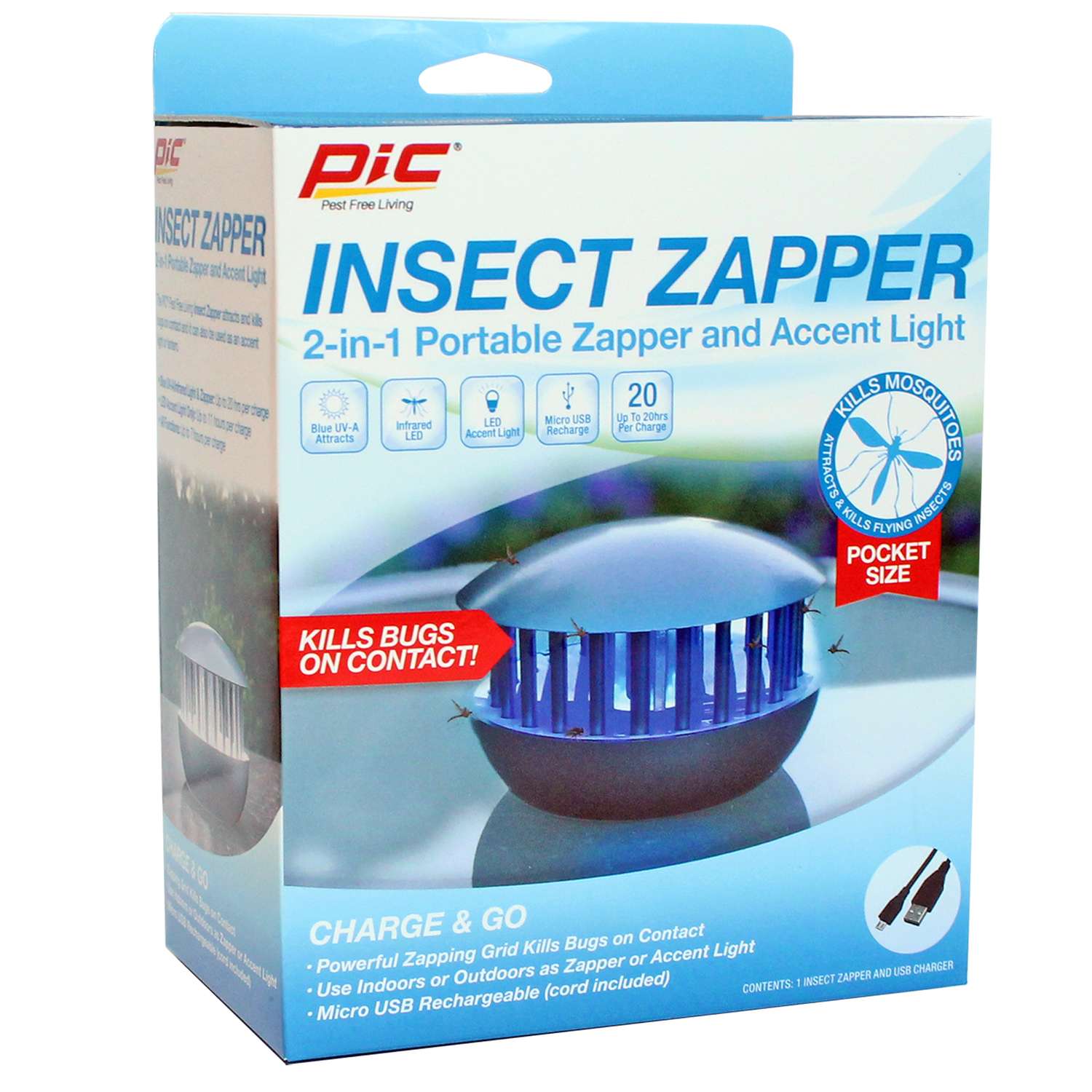PIC 2In1 Indoor and Outdoor Insect Zapper Ace Hardware