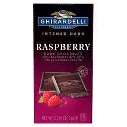 Ghirardelli Dark Chocolate Raspberry Candy Bar 3.5 oz