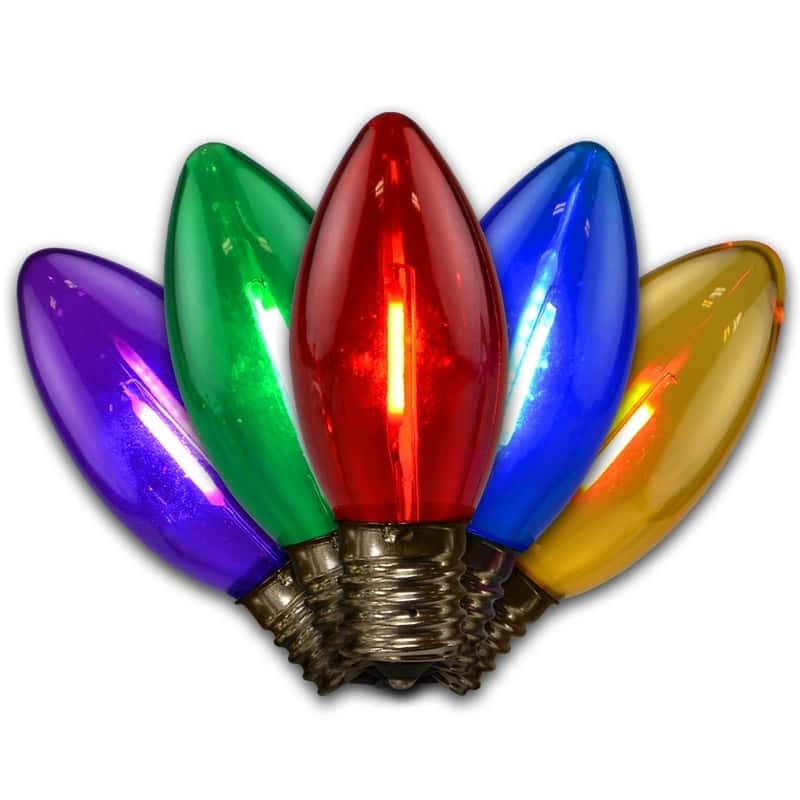 Holiday Bright Lights C9 Multi-color Replacement Christmas Light Bulbs ...