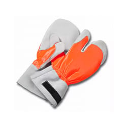 STIHL Dynamic Cut-Retardant Mittens Orange/White S 1 pair