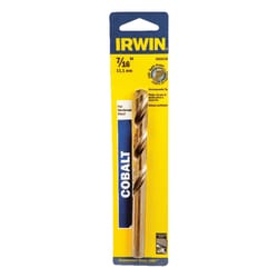 Irwin 7/16 in. X 5-1/2 in. L Cobalt Alloy Steel Drill Bit Straight Shank 1 pc