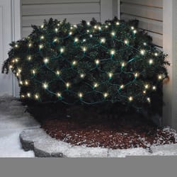 25-Count Amber Transparent C9 Christmas Light Set, 24ft Green Wire