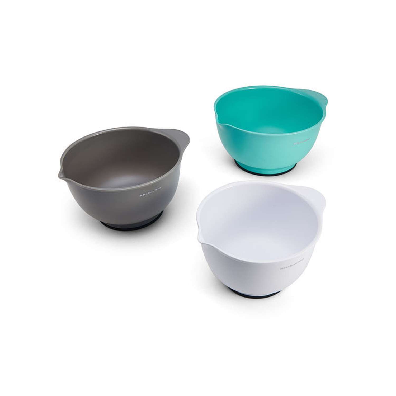 kitchenaid plastic set mixing bowls