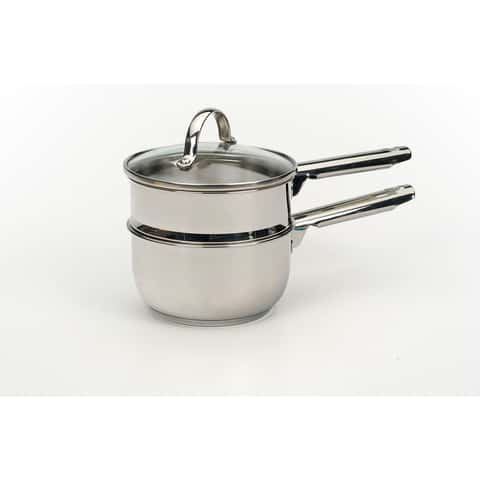 Great Gatherings 1-Quart Black Double Spout Saucepan