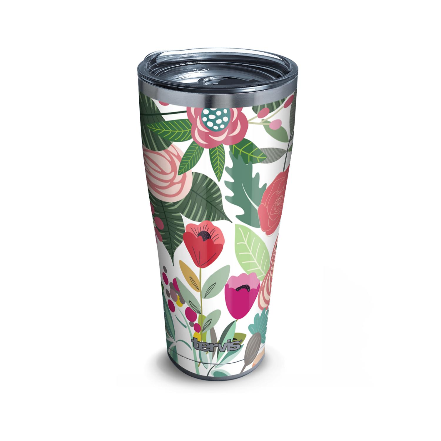 Tervis 30 oz Multicolored BPA Free Budding Bliss Double Wall Tumbler Sansujyuku sansujyuku.com