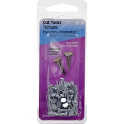 Hillman No. 10 X 5/8 in. L Galvanized Silver Steel Cut Tacks 1.75 pk