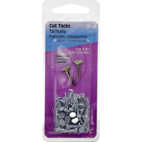 Hillman No. 10 X 5/8 in. L Galvanized Silver Steel Cut Tacks 1.75 pk