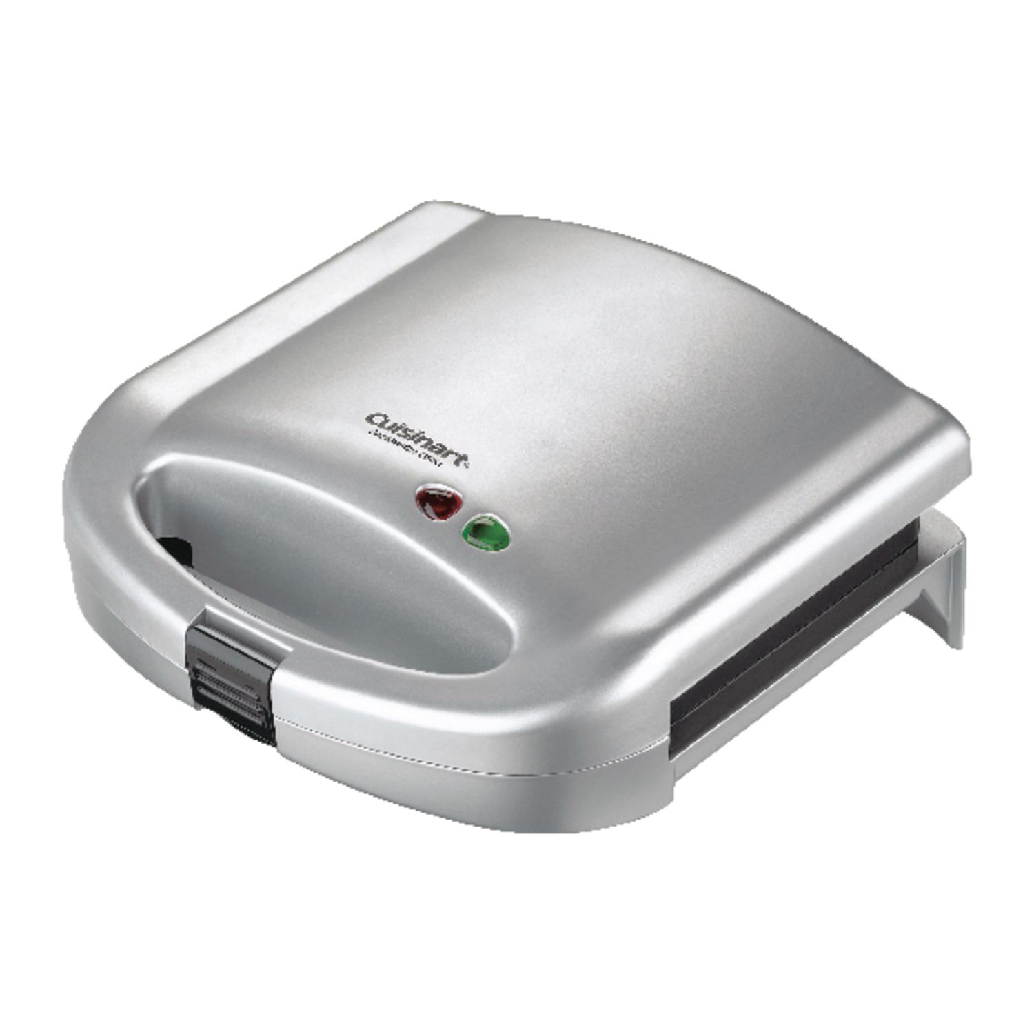 Photos - Toaster Cuisinart Silver Stainless Steel Nonstick Surface Sandwich Maker WM-SW2N1 