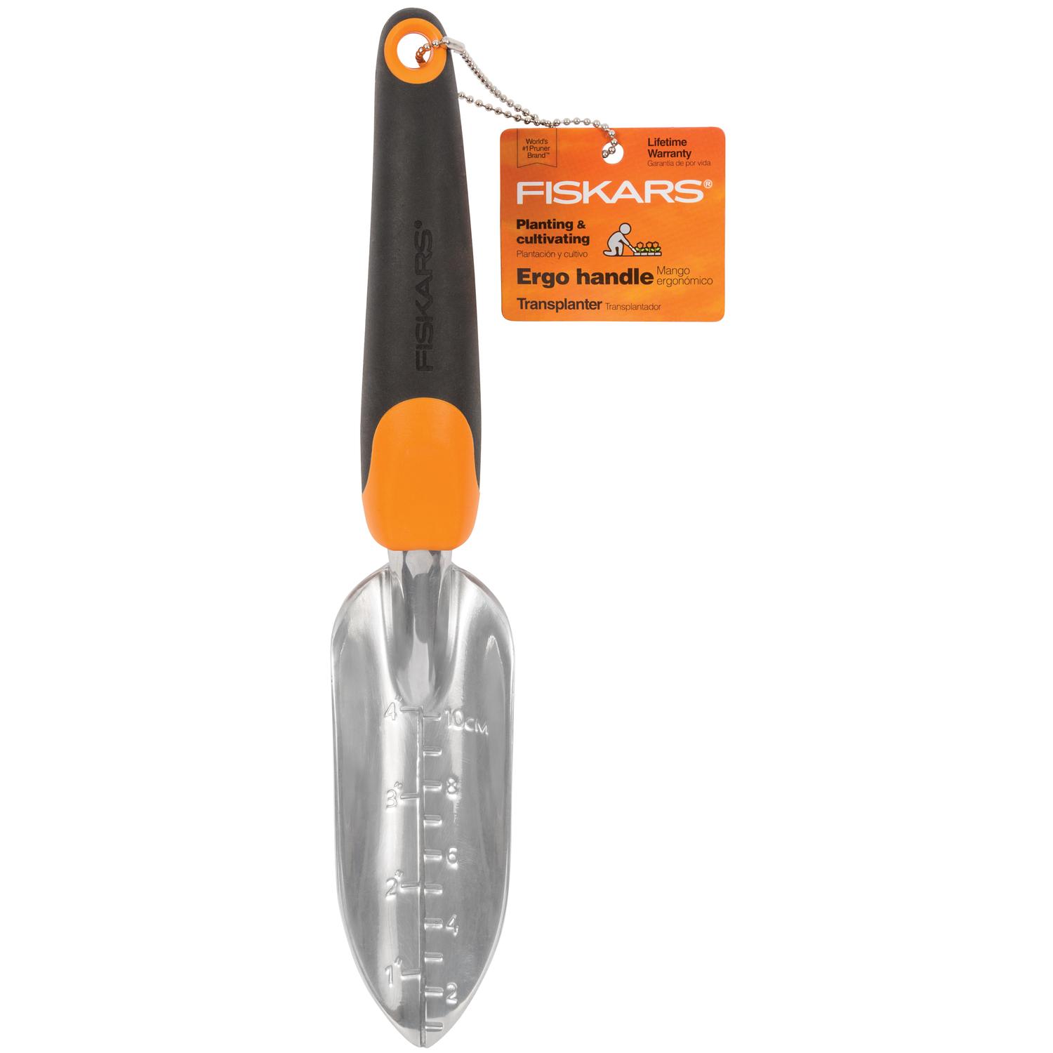 Photos - Shovel Fiskars 300S 12 in. Aluminum Garden Transplanter Aluminum Handle 384230-1001 