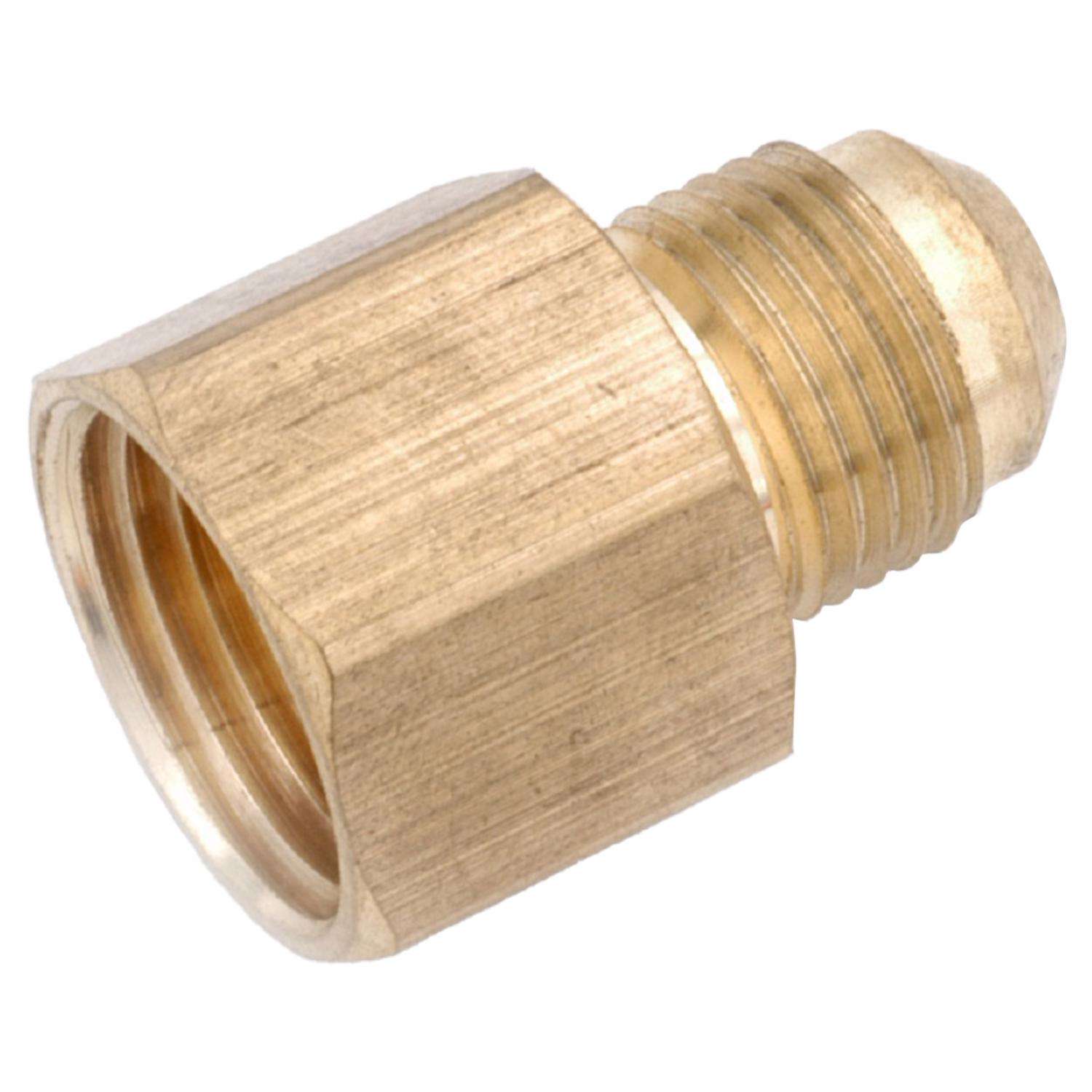 Ottone Tubatura Raccordo,SAE 45 Gradi 3/8" Flare A 1/4" NPT - Foto 5