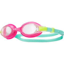 TYR Pink Swimple Polycarbonate/Silicone Kids Goggles