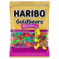 Haribo Goldbears Wild Berry Gummi Candy 5 oz Bagged