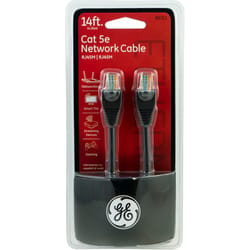 GE 14 ft. L Ethernet Cable CAT 5E