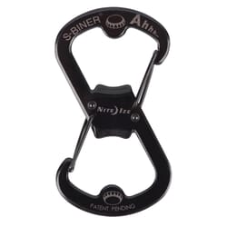 Nite Ize S-Biner 2 in. D Stainless Steel Black Carabiner Key Holder