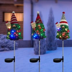 Alpine LED Tree Gnome 33 in. Garden Stake