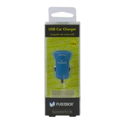 Fusebox Blue 1 Port USB Car Charger For All Mobile Devices