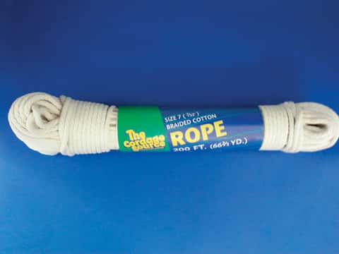 The Cordage Source 7/32 in. D X 200 ft. L White Braided Polyester