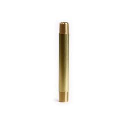 ATC 1/8 in. MPT X 1/8 in. D MPT Yellow Brass Nipple 3 in. L