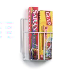 Spectrum 10 in. H X 3 in. W X 7-1/2 in. L White Mountable Wrap Rack