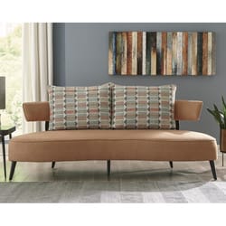 Signature Design by Ashley Hollyann Rust Fabric Contemporary Sofa