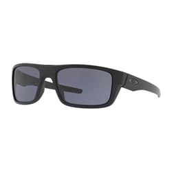 Oakley Drop Point Unisex Matte Black Frame Gray Lens Sunglasses