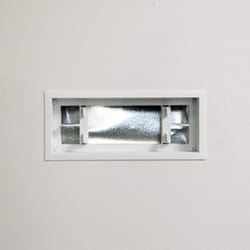 Fittes Aria Vent 4 in. H X 10 in. W Satin White ABS Plastic Wall/Ceiling Air Vent Return