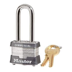 Master Lock 3KALH 1-5/16 in. H X 1-5/8 in. W X 1-1/2 in. L Steel Double Locking Padlock Keyed Alike