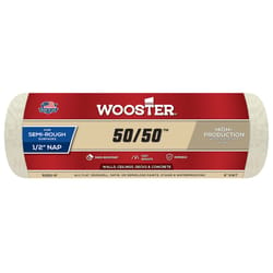 Wooster 50/50 Lambswool Polyester 9 in. W X 1/2 in. Paint Roller Cover 1 pk