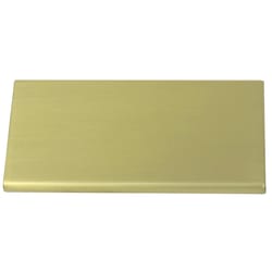 Laurey Contemporary/Modern Rectangle Edge Pull 2 in. Satin Brass Gold 1 pk