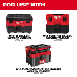 Milwaukee 2 gallon online shop vac