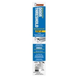 Frost King 0.75 in. H X 3.75 in. W X 36 in. L Aluminum/Vinyl Threshold Silver