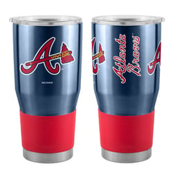 Boelter Brands Ultra 30 oz MLB Braves Navy BPA Free Tumbler with Lid