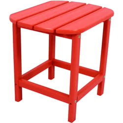 Hanover Square Red All Weather Collection Side Table