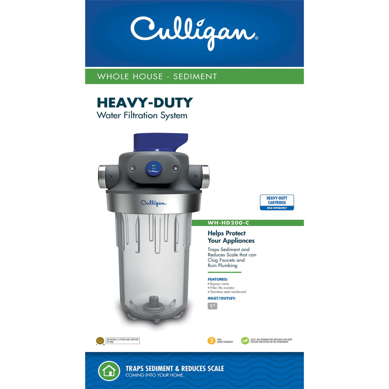 Culligan Whole House Water Filter Wh-s200-c