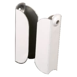 Prime-Line Painted White Aluminum 7/16 in. W X 2 in. L Screen Top Hanger 2 pk