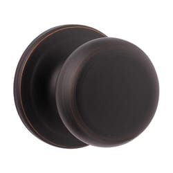 Kwikset Juno Venetian Bronze Passage Door Knob 1-3/4 in.