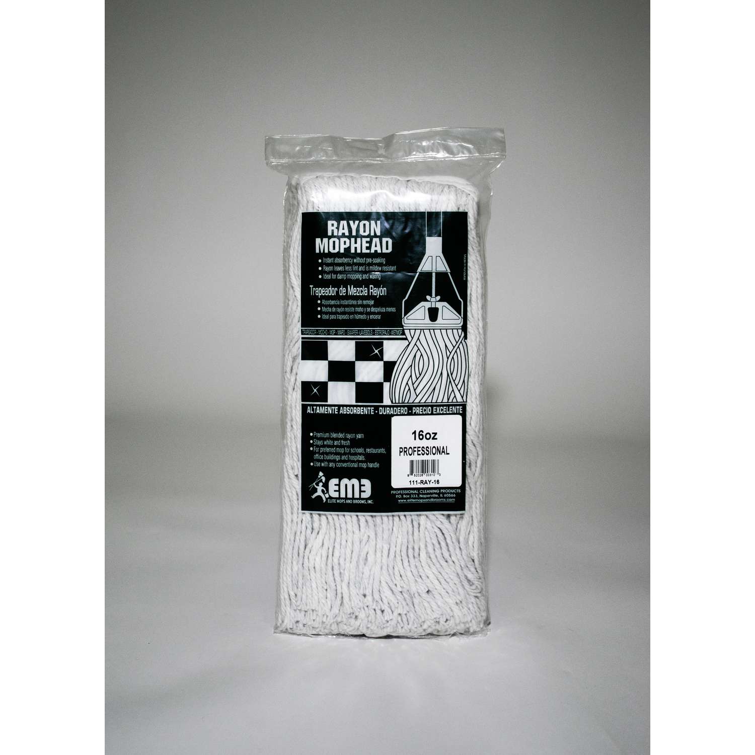 Elite Mops and Brooms 16 oz Cut End Rayon Mop Refill 1 pk Ace Hardware