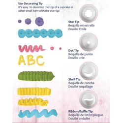 R&M International Corp White Plastic Icing Decorating Set