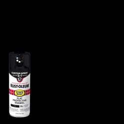 Rust-Oleum Stops Rust Custom Spray 5-in-1 Flat Black Spray Paint 12 oz