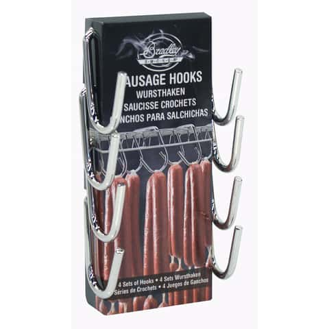 Stainless Meat Hooks, Smoker Hook, 7 Right Angle, 4 Pack