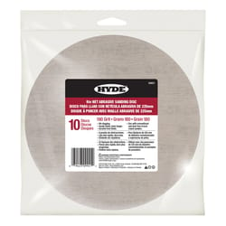 Hyde 9 in. L X 9 in. W Silicon Mineral 180 Grit Disc Sander
